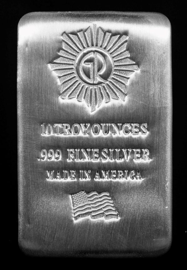 GR Reserve 10oz .999% Silver Poured Bar