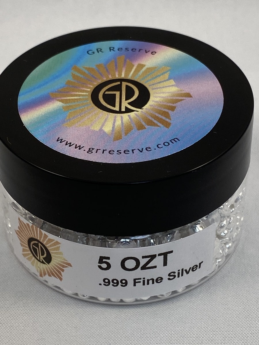 GR Reserve 5oz of .999 Silver Grain Glines Rhodes Precious Metal Refining